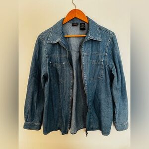 Route 66 Classic Denim Zip Jacket - Blue